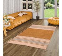 Pergamon Navarro - Tapis Kilim Naturel - Brun rouillé - 6 Tailles Disponibles