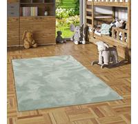 Pergamon Pearl Kids - Tapis pour Enfants et Adolescents - Tapis en Fourrure synthétique Super Douce - Vert Menthe