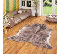 Pergamon Peau de Vache - Tapis en Fibres synthétiques - Marron Beige - 3 Tailles