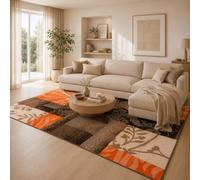 Tapis - PERGAMON - Samba - Moderne - 80x150 cm - Polypropylène - Carreaux terre cuite