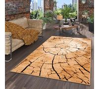 Pergamon Samba - Tapis de Designer Moderne - Nature Marron Beige - 5 Tailles