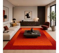 Pergamon Samba - Tapis de Designer Moderne - Terre Cuite - Bordure