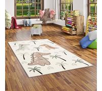 Pergamon Softstar Kids - Tapis pour Enfants - Dinosaures Rigolos Crème - 5 Tailles
