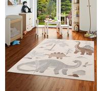 Pergamon Softstar Kids - Tapis pour Enfants - Monde des Dinosaures Gris - 5 Tailles