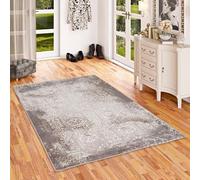 Pergamon Tapis Design Tawira Vintage Classique Argent, Motif Oriental Moderne, Poil Ultra Doux, Certifié sans Substances Nocives, Facile à Entretenir, Compatible Chauffage au Sol et Parquet