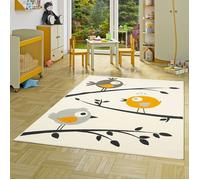 Pergamon - Trendline Kids - tapis pour enfant - motifs d'oiseau crème jaune - 80x150 cm