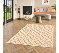 Pergamon Valencia - Tapis Nature Plat tissé intérieur/extérieur - Beige Marron Moderne - 5 Tailles