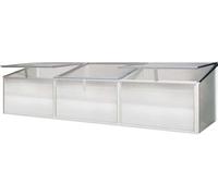 Pergart Gaia Lot de 3 serres de culture en plate-bande 180 x 50 cm