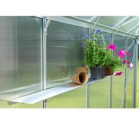 Pergart Vitavia Étagère murale, LXT : 122 x 15 cm, pour serre Argenté