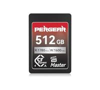 Pergear Carte mémoire CFexpress 4.0 type A de 512 Go, jusqu'à 1780 Mo/s en lecture et 1600 Mo/s en écriture pour 4K 120P, 8K 30P (Master Series), compatible avec les appareils photo Sony Alpha et FX