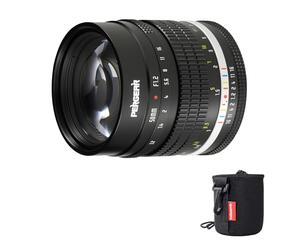Pergear Objectif de mise au point manuel 50 mm F1.2 APS-C pour appareil photo Sony E Mount, édition lumineuse F1.2, grande ouverture de diaphragme, distance focale équivalente 75 mm, système