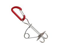 Perges de Pont à Vent Les piquets - Ancres équipées de Carabiner | Ongles de Tente Durable et Chevilles du resserrement de Corde, Outils de Camping Polyvalents pour la randonnée, l'ancrage
