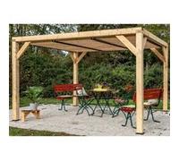 Pergola 10.57m² bois naturel Habrita vt3431t G