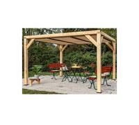 Habrita Pergola bioclimatique en bois de sapin 10,6 m² - Toiture - VT 3431 T