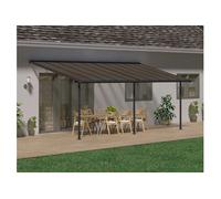 Palram Pergola 18.6m² gris anthracite - 705602