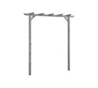 vidaXL Pergola 200x40x205 cm geÃ¯mpregneerd grenenhout grijs313567 Gris G