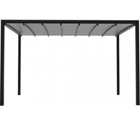 Pergola 3 x 3 m, couverture rétractable, 291 x 291 x 255 cm, couleur anthracite