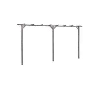 vidaXL Pergola de jardin Gris 400x40x205 cm Bois de pin imprégné 313568