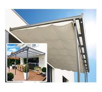 PERGOLA 5X3M AVEC POLYCARBONATE + RIDEAU DE TOIT