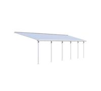 Pergola adossée fixe aluminium Canopia by Palram Olympia blanc 3 x 9,71 m