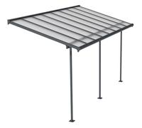 Pergola Adossée Sierra Palram Canopia Aluminium Gris 2.2 X 4.5 Cm