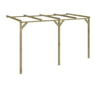 Pergola à appentis en bois - vidaXL - 2x4x2,2 m - Brun - Pin imprégné - Résistant à la pourriture - Assemblage facile