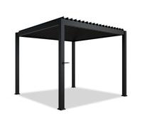Pergola à lamelles Tahiti Anthracite 3 x 3 m