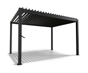 Pergola à lamelles Tahiti Anthracite 3 x 4 m