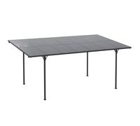 Pergola Adossable rigide acier aluminium toit polycarbonate 5L x 2,99l x 2,23H m gris