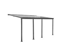 Pergola adossée aluminium 3x6m avec gouttière Avenio