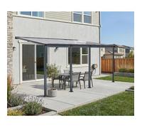 pergola adossée aluminium 6x3m anthracite