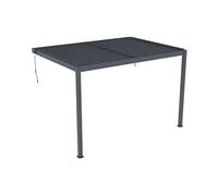 Pergola adossée bioclimatique en aluminium avec lames orientables 11,85 m² - MANDELLO