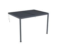 Pergola adossée bioclimatique en aluminium avec lames orientables 11,85 m² - MANDELLO