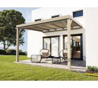 Pergola Adossée En Bois Reims 400 X 400 Cm - Maderland Multicolore