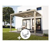 Pergola Adossée En Bois Reims 500 X 300 Cm + 3 Supports - Maderland Multicolore