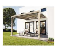 Pergola Adossée En Bois Reims 500 X 400 Cm + 3 Supports - Maderland Multicolore