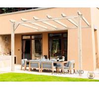 Pergola Adossée En Lamellé-Collée Amiens 600 X 400 Cm - Mardeland Multicolore