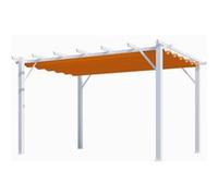 Pergola aluminium 12 m2 blanc Habrita per 4030 wr Blanc G