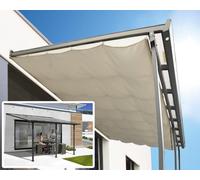 PERGOLA ALUMINIUM 3X4,20M AVEC RIDEAU DE TOIT