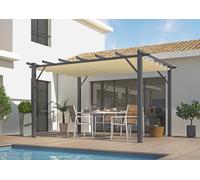 Pergola aluminium avec bâche 3x4 m