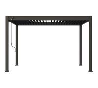 Pergola - Aluminium - OMBREA - Bioclimatique - Anthracite - 3x4 m