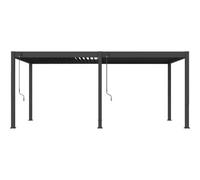 Pergola - Aluminium - OMBREA - Bioclimatique - Anthracite - 3x6 m