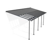 Auvent de terrasse en aluminium Sierra Cabrio Palram - Canopia 3 x 8,5 m anthracite Heat Block
