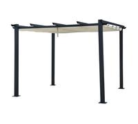 Pergola autoportante 3 × 3m CASSIS beige - structure aluminium