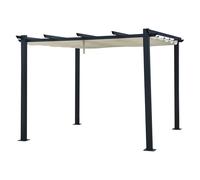 Pergola autoportante 3 × 3m CASSIS beige - structure aluminium Happy Garden