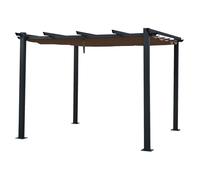 Happy Garden Pergola autoportante CASSIS 3 × 3 m structure aluminium Taupe
