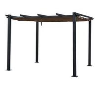 Happy Garden Pergola autoportante CASSIS 3 × 3 m structure aluminium Taupe