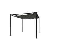 Concept Usine Tonnelle autoportante TUSA 3 x 3 m Toile rétractable 180g/m² Acier Gris