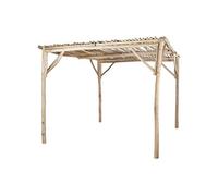 Pergola autoportante en bois de teck 9 m² - TULUM