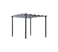 Outsunny - Pergola - Métal - 297x295x230cm - Noir
